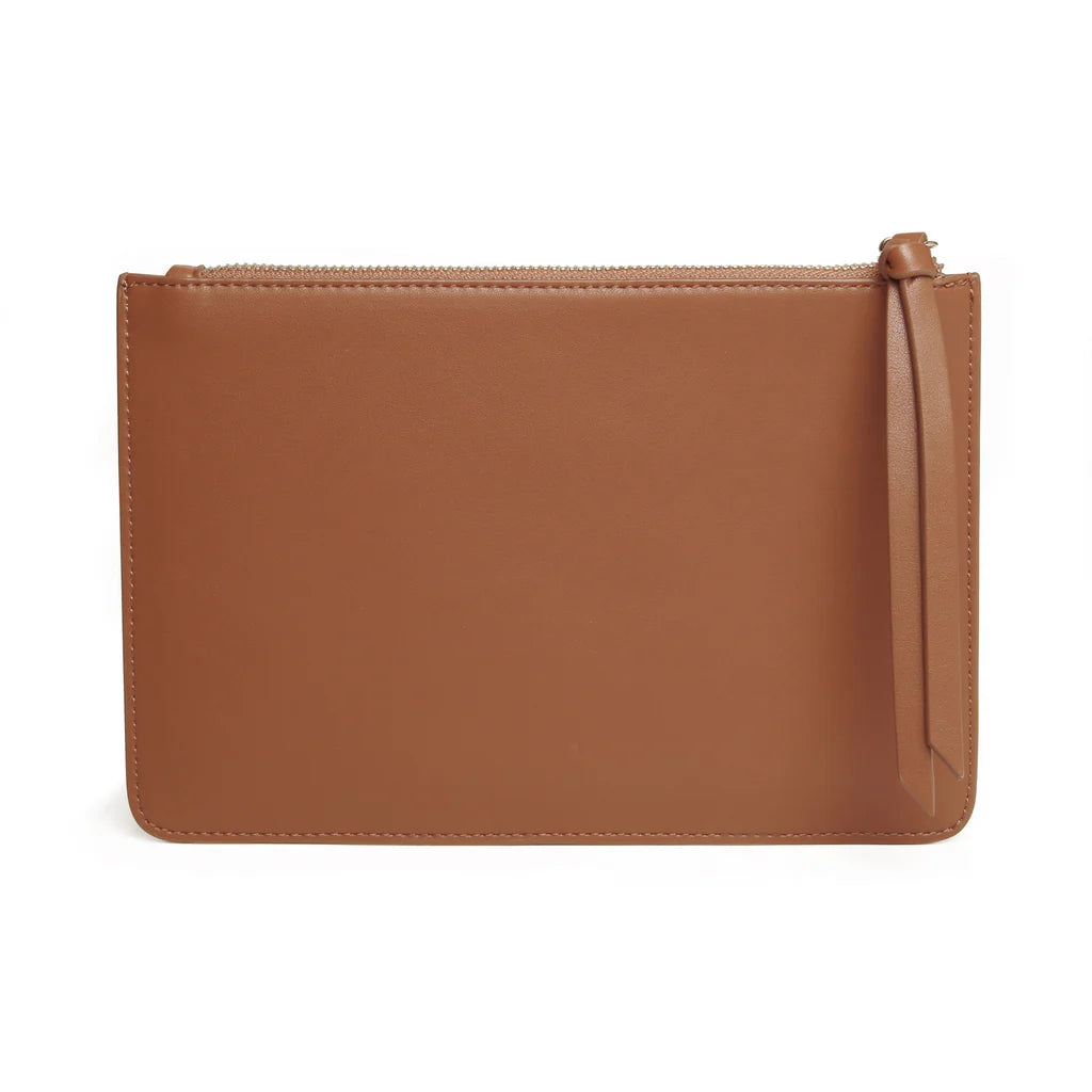 Tan Paris Clutch Pouch | Alice Wheeler