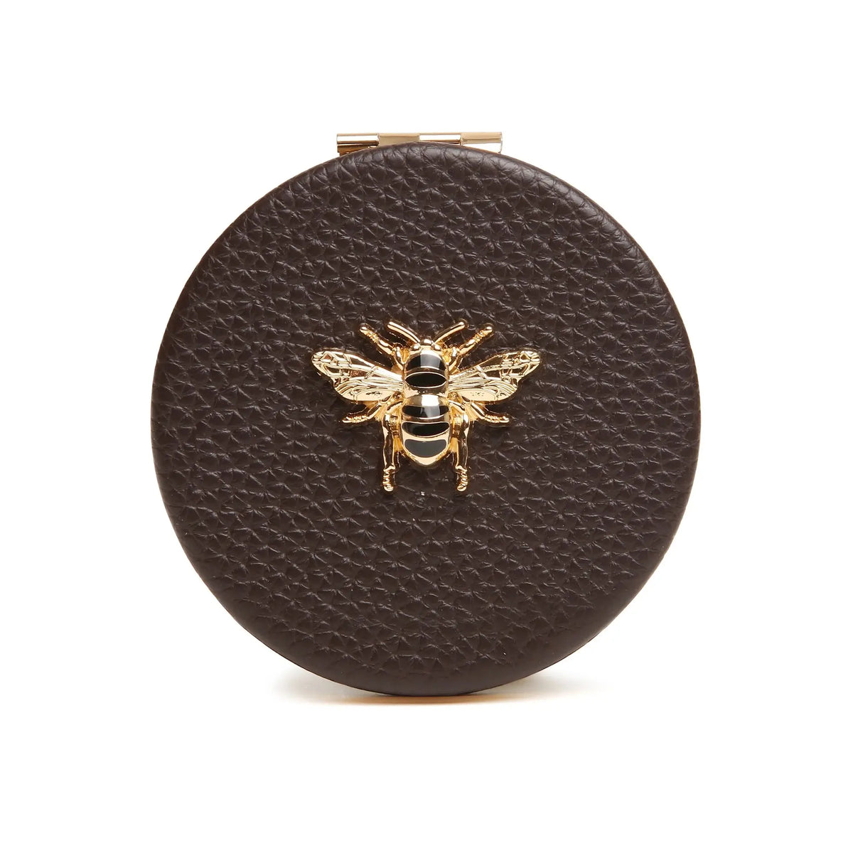 ChocolateBrown Alice Wheeler Round Compact Mirror AW6209