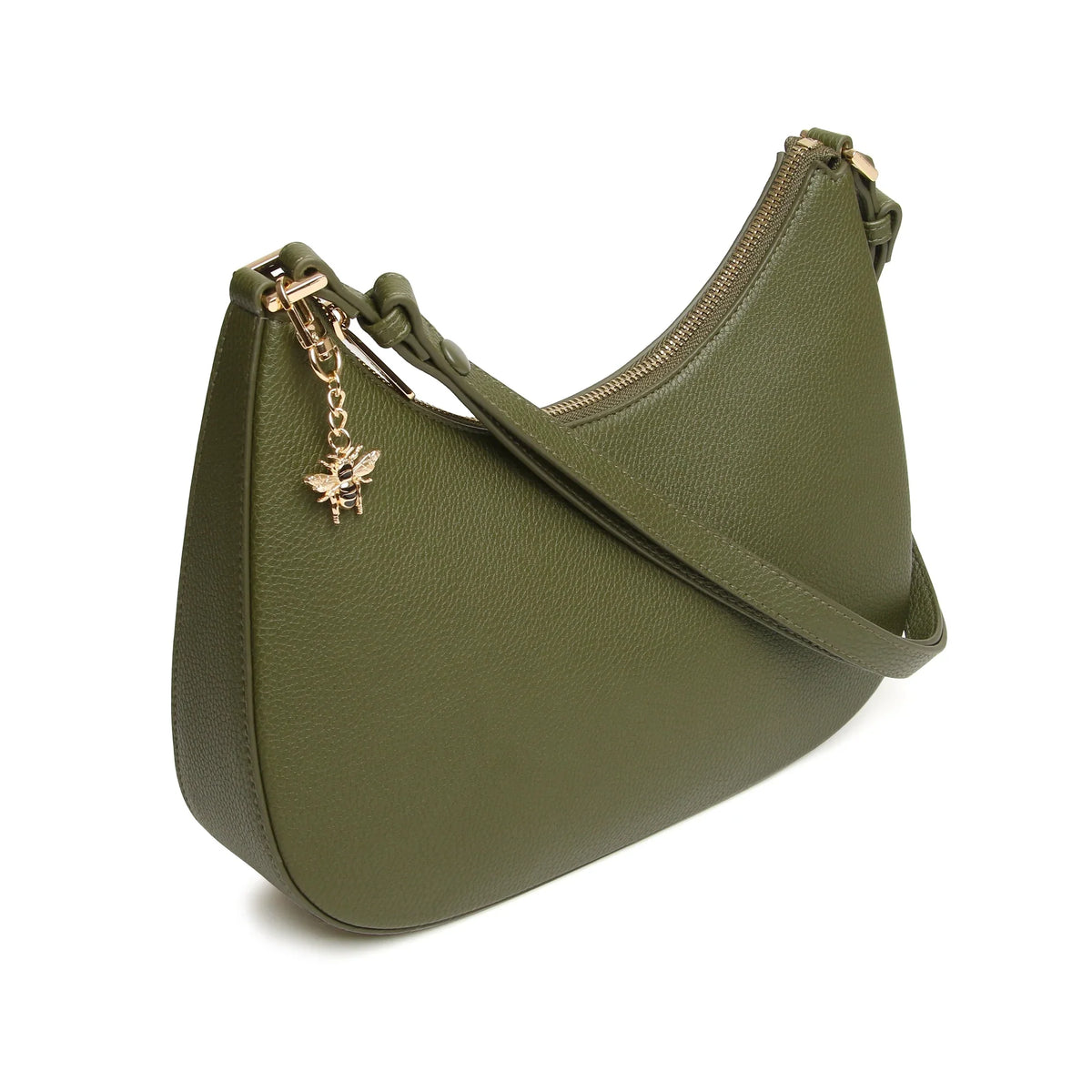 Alice Wheeler Cross Body Bag in Olive – view 2