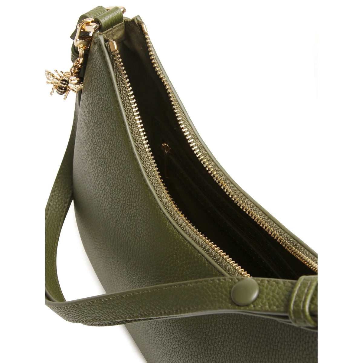 Alice Wheeler Cross Body Bag in Olive – view 3
