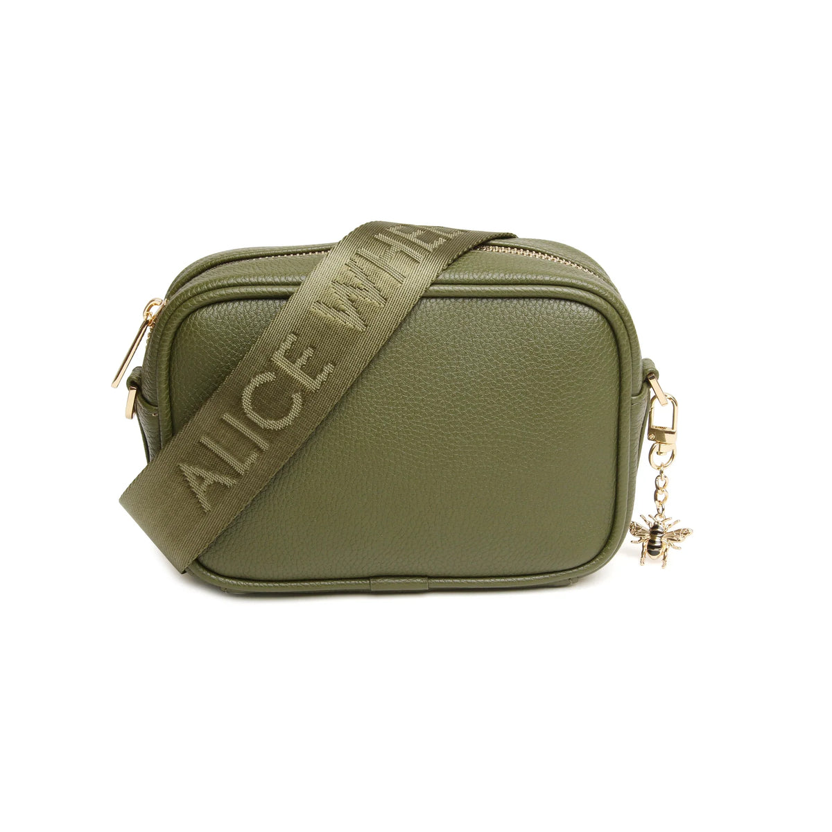 Alice Wheeler Cross Body Soho Bag in Olive Green– view 1