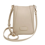 Alice Wheeler Kensington Phone Crossbody in Stone - side view