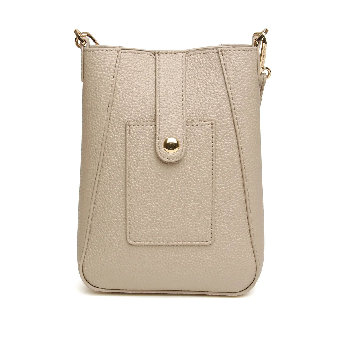 Alice Wheeler Kensington Phone Crossbody in Stone - front view