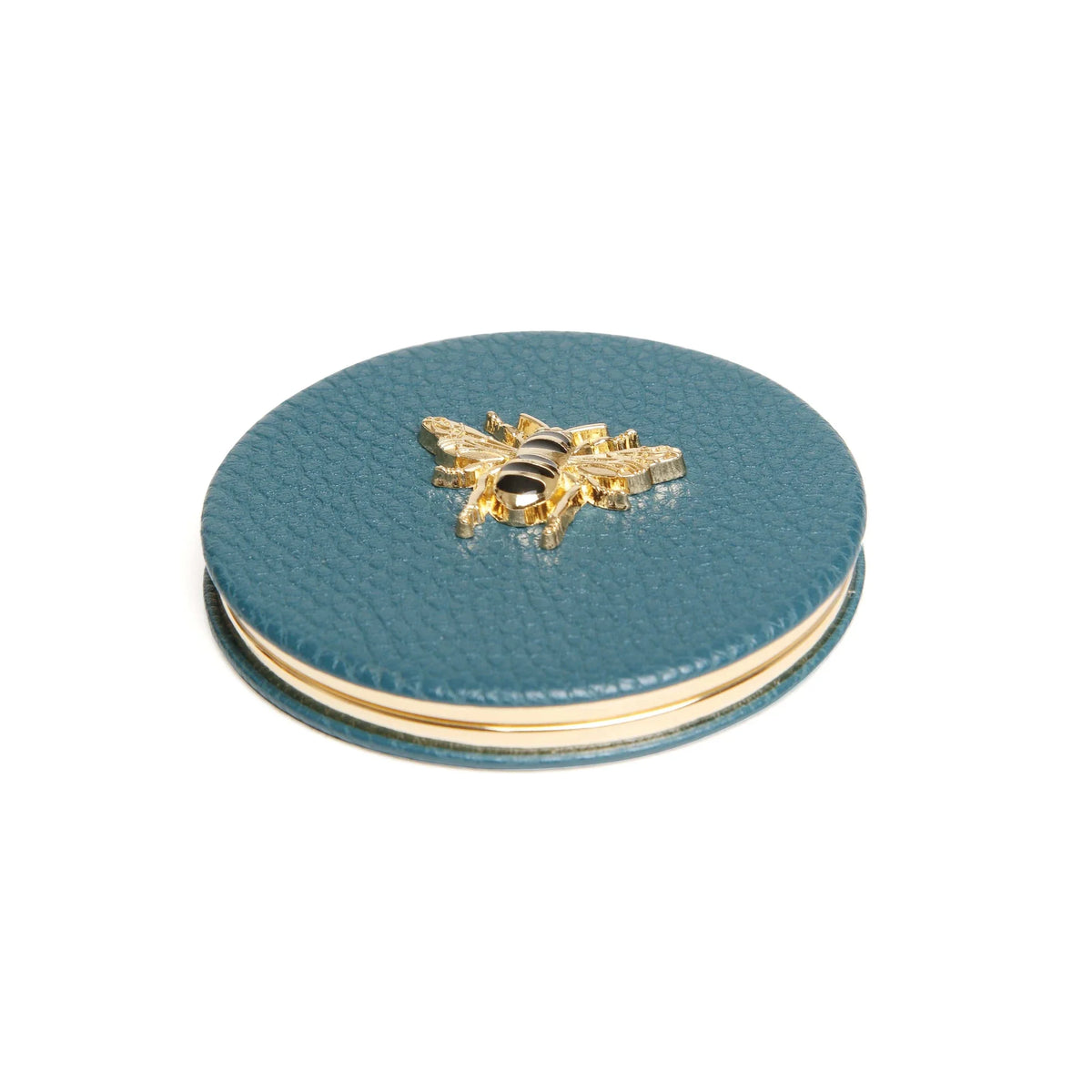 Teal Colour Alice Wheeler Compact Mirror
