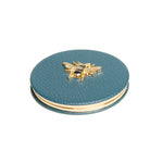 Teal Colour Alice Wheeler Compact Mirror