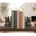 Grinning Cheshire Cat Bookends