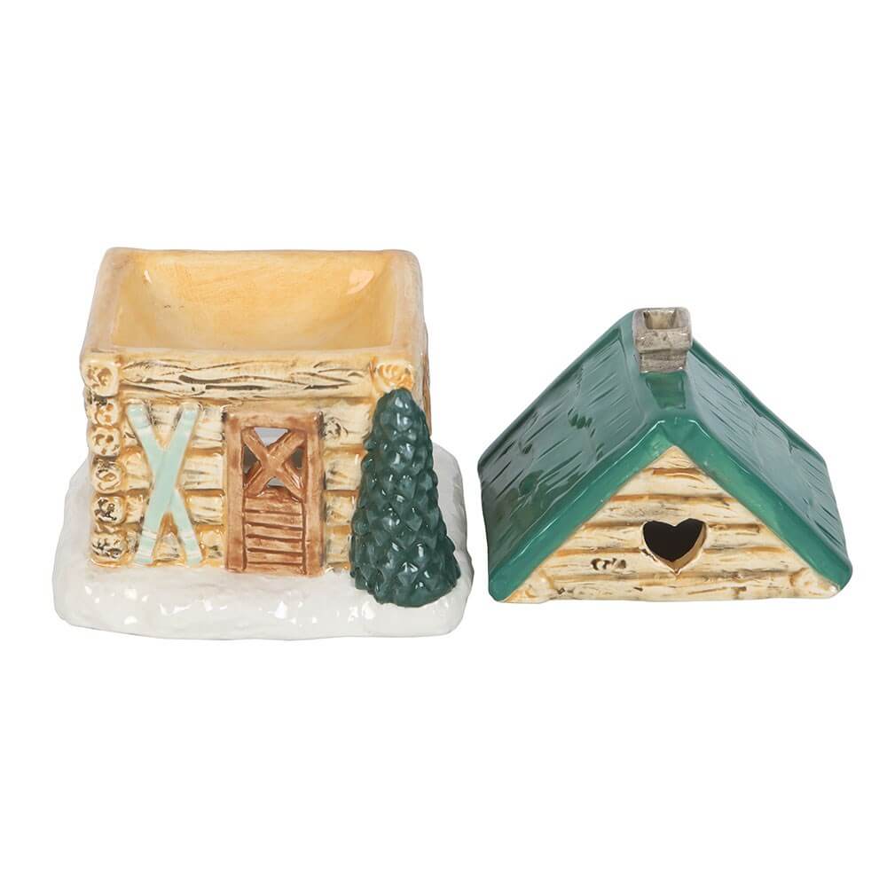 Alpine Ski Chalet Ceramic Oil Burner