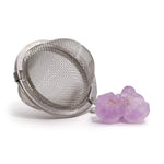 Raw Gemstone Tea Strainer | Amethyst Cluster