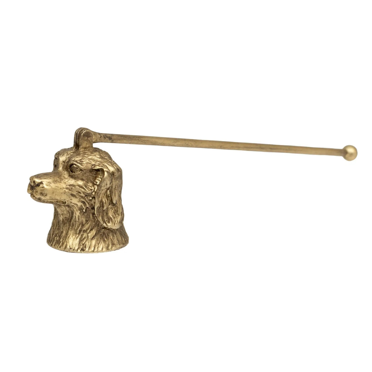 Antique Gold Dog Candle Snuffer