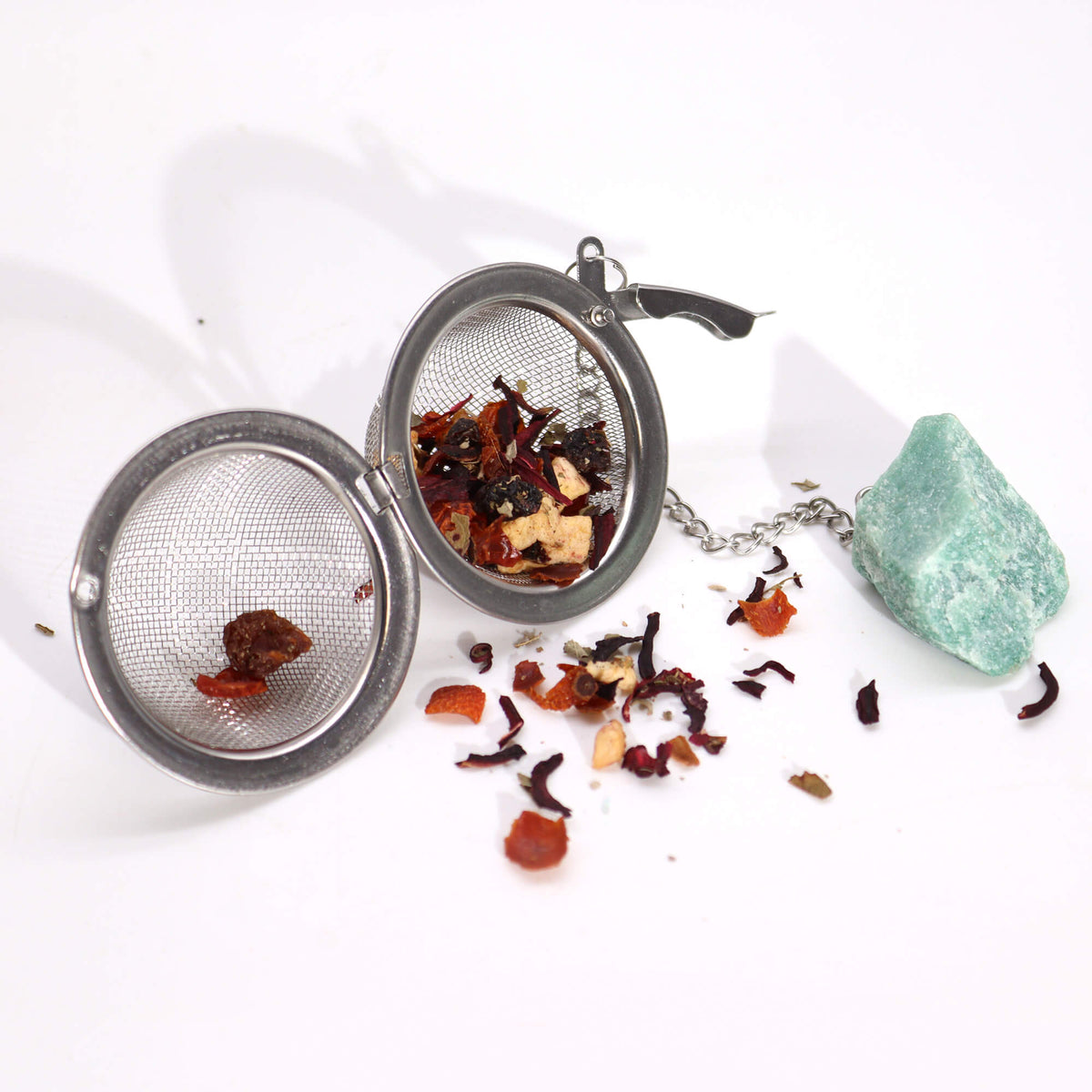 Raw Gemstone Tea Strainer | Aquamarine