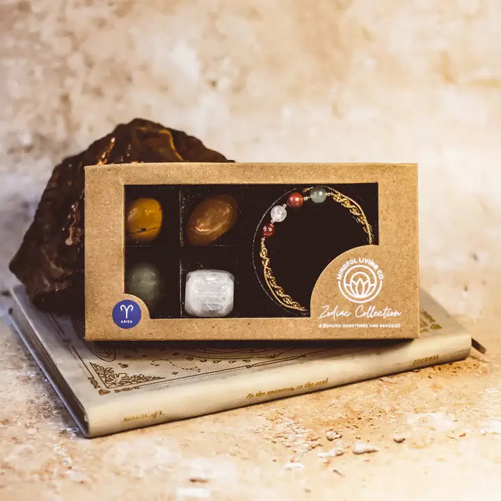Buy Aries Zodiac Crystal Gift Set in Southend at Under the Sun crystal shop