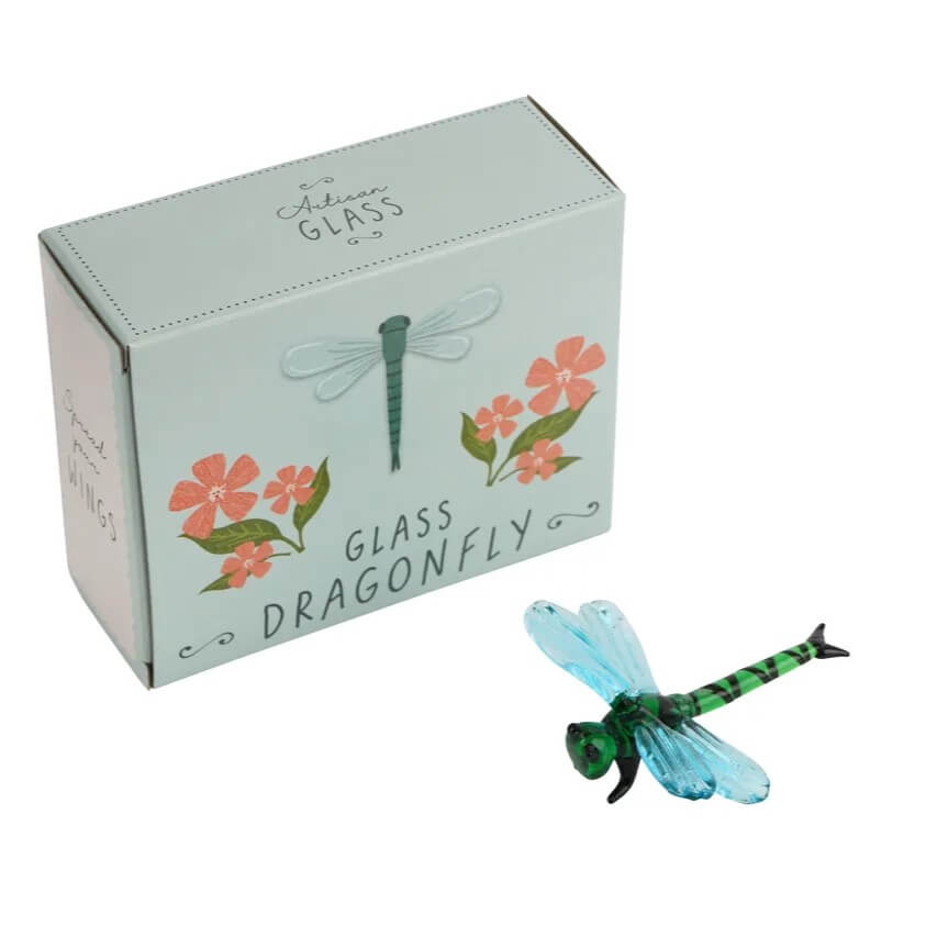 Artisan Glass Dragonfly Trinket Ornament