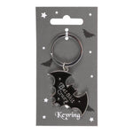 Bat Shit Crazy Metal Keyring