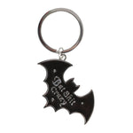 Bat Shit Crazy Metal Keyring