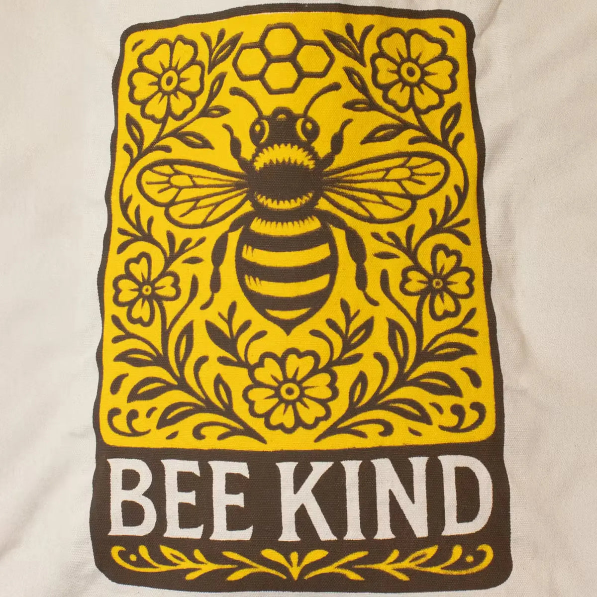 Bee Kind Cotton Tote Bag