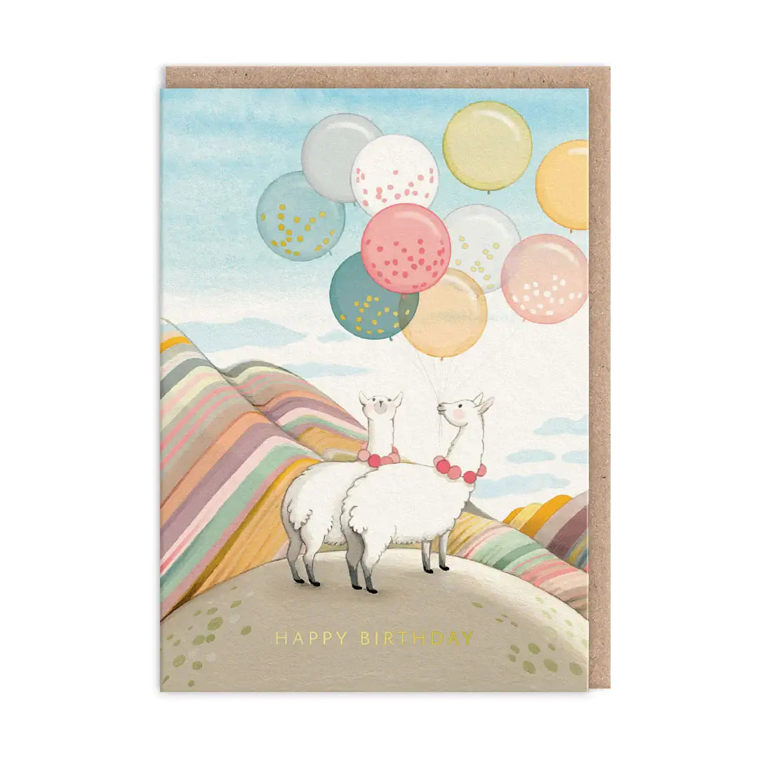 Birthday Llamas Greeting Card Southend