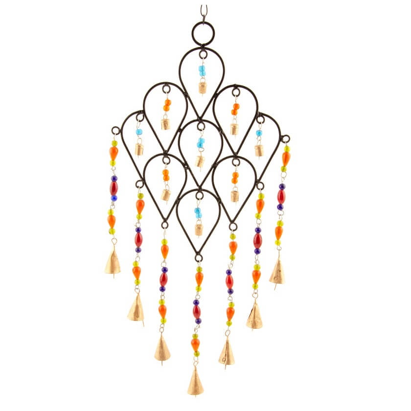 Black Mobile with Multi Colour Beads