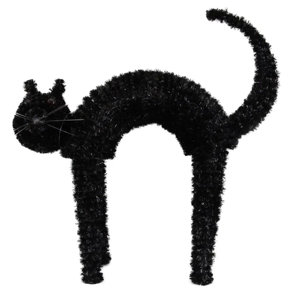 Halloween Black Tinsel Cat by Gisela Graham