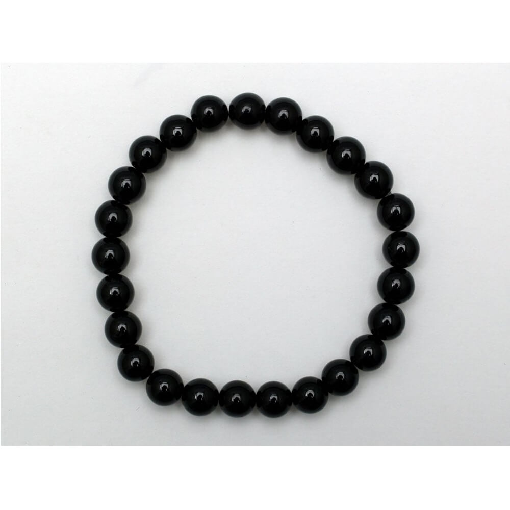 Black Tourmaline 8mm Crystal Bead Bracelet