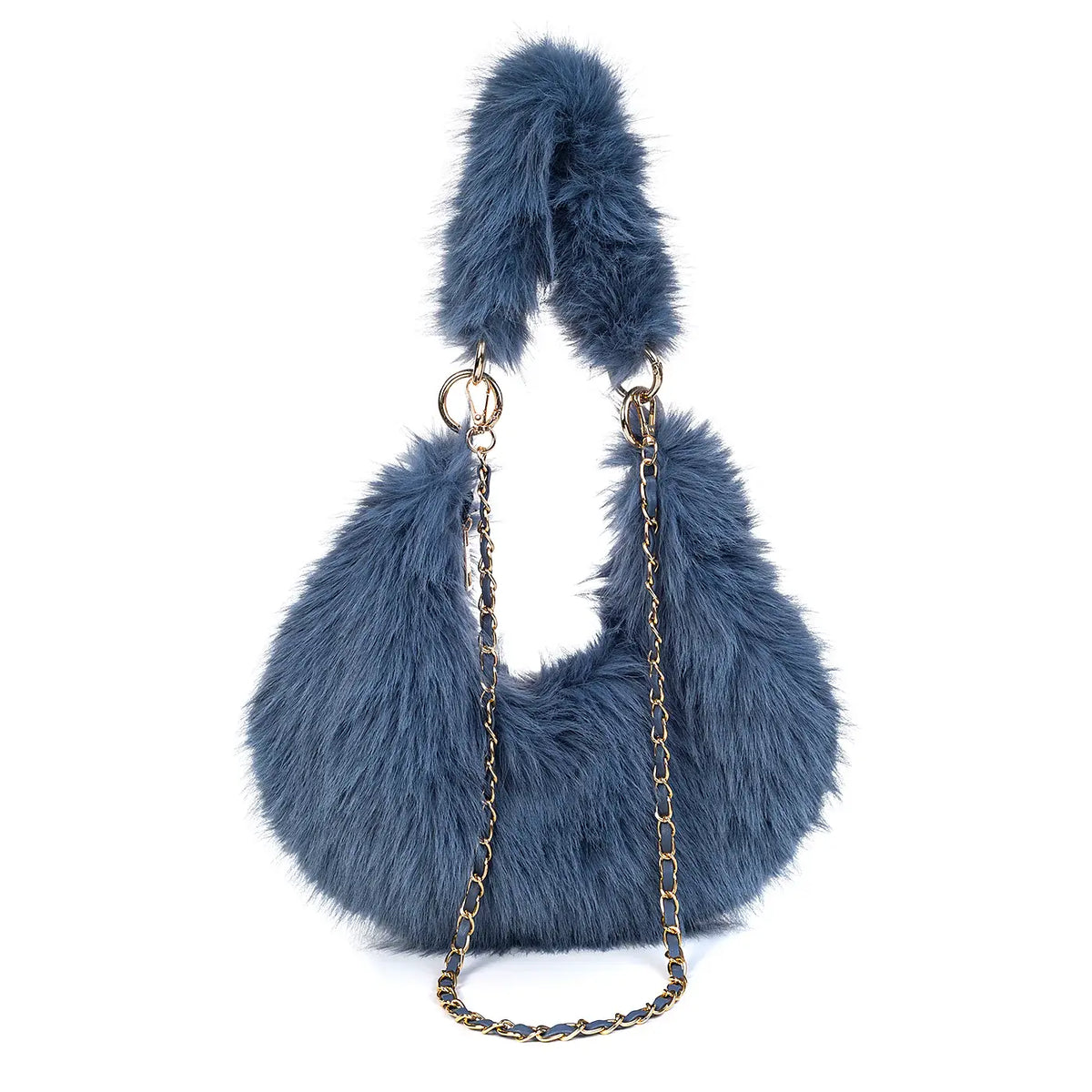 China Blue Shaggy Bag BAG77 by Park Lane in Southend