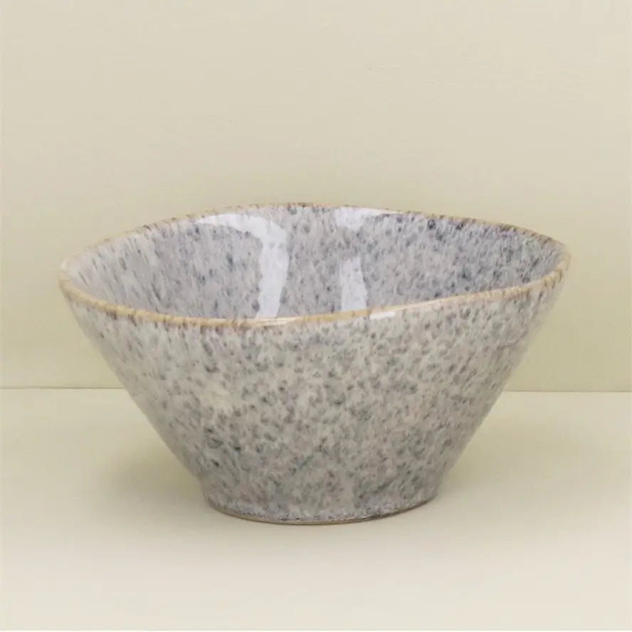 Blue Speckled Stoneware High Sided Bowl