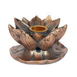 Bronze Lotus Flower Backflow Burner