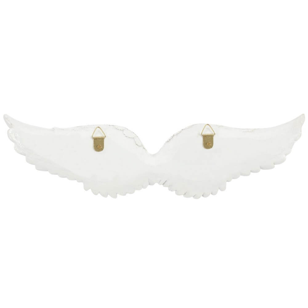 White Glitter Wall Hanging Angel Wings