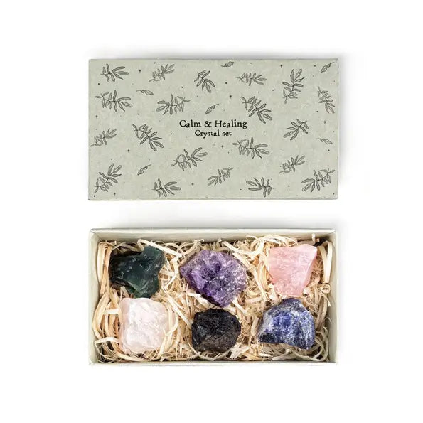 Calm & Healing Large Matchbox Crystal Set