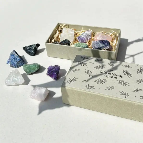 Calm & Healing Large Matchbox Crystal Set