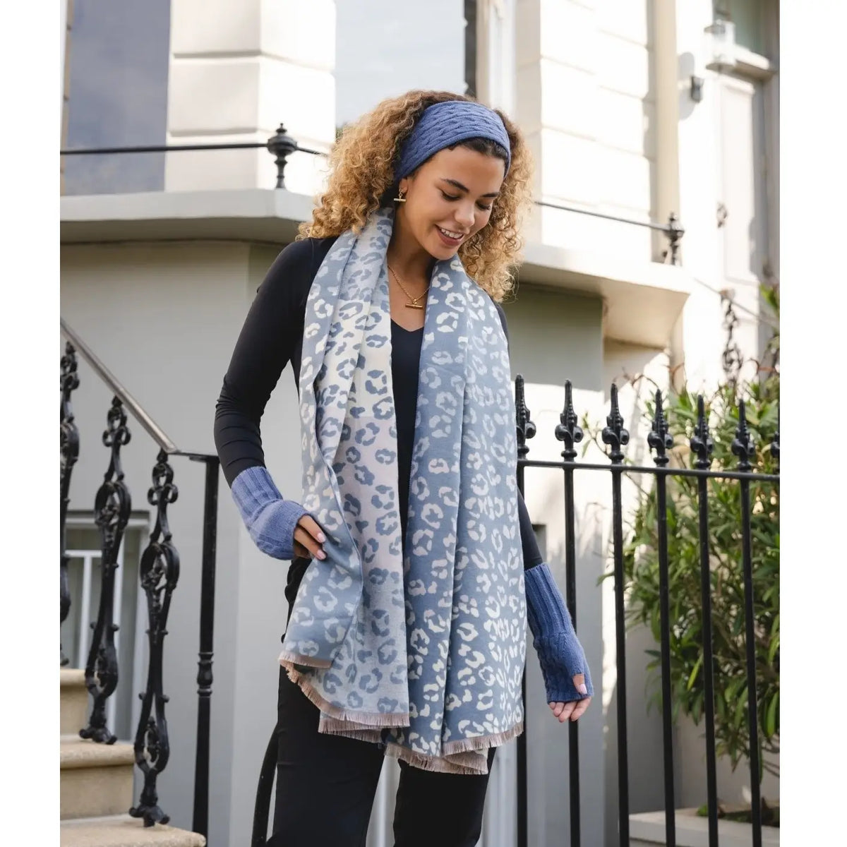 Park Lane China Blue / Denim Scarf SC1800