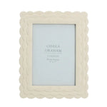 Cream Scalloped 5x7 Picture Frame by Gisela Graham in Southend