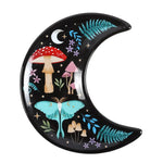 Dark Forest Crescent Moon Ceramic Trinket Dish
