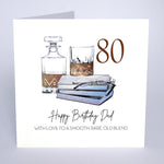 Dad 80th Card - Smooth Rare Old Blend