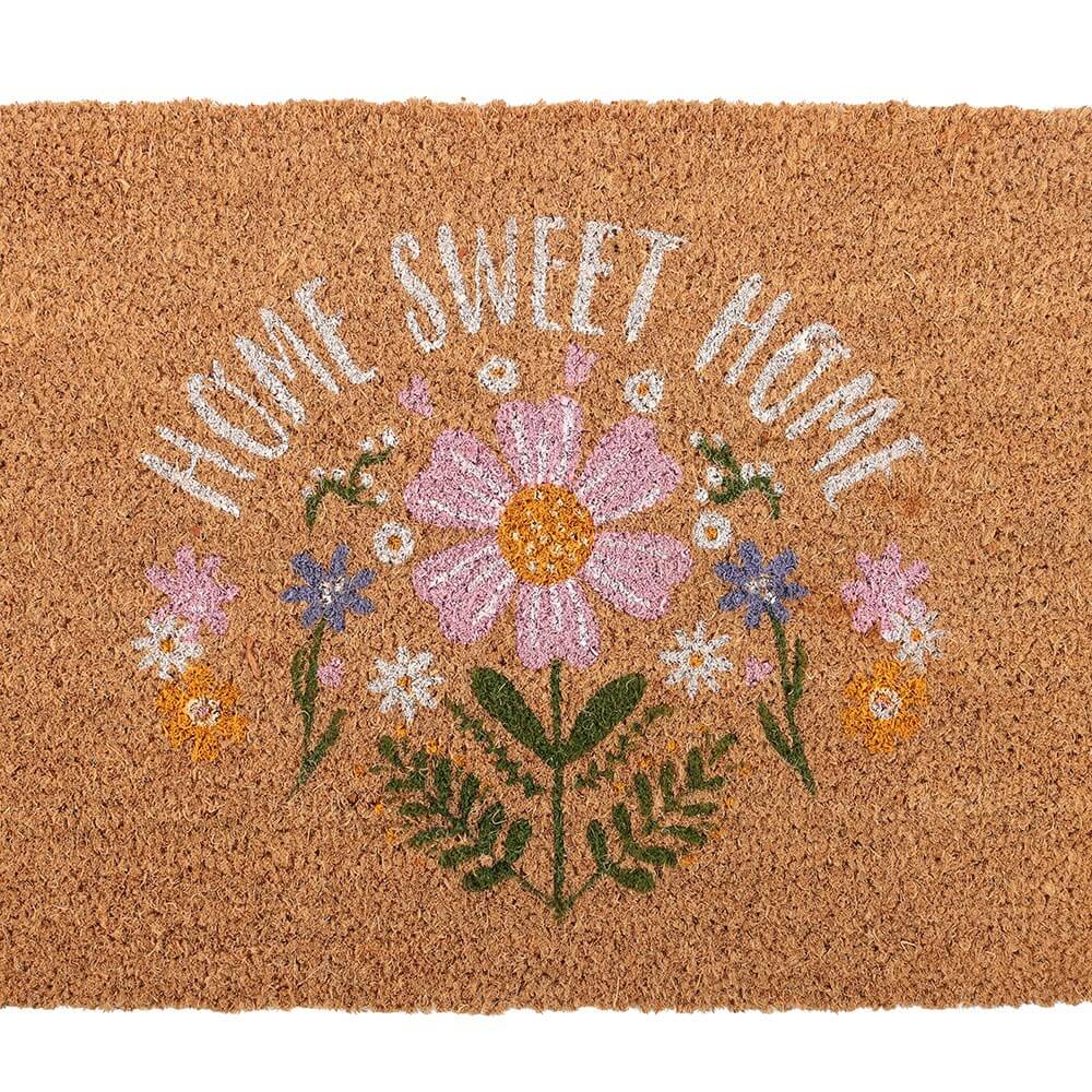 Daisy Flower Home Sweet Home Doormat