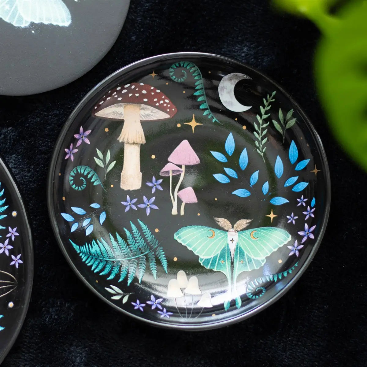 Dark Forest Round Toadstool Trinket Dish