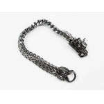 Stainless Steel Bracelet with Dragon Head Clasp