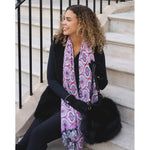 Ebony Black Faux Fur Handbag BAG76