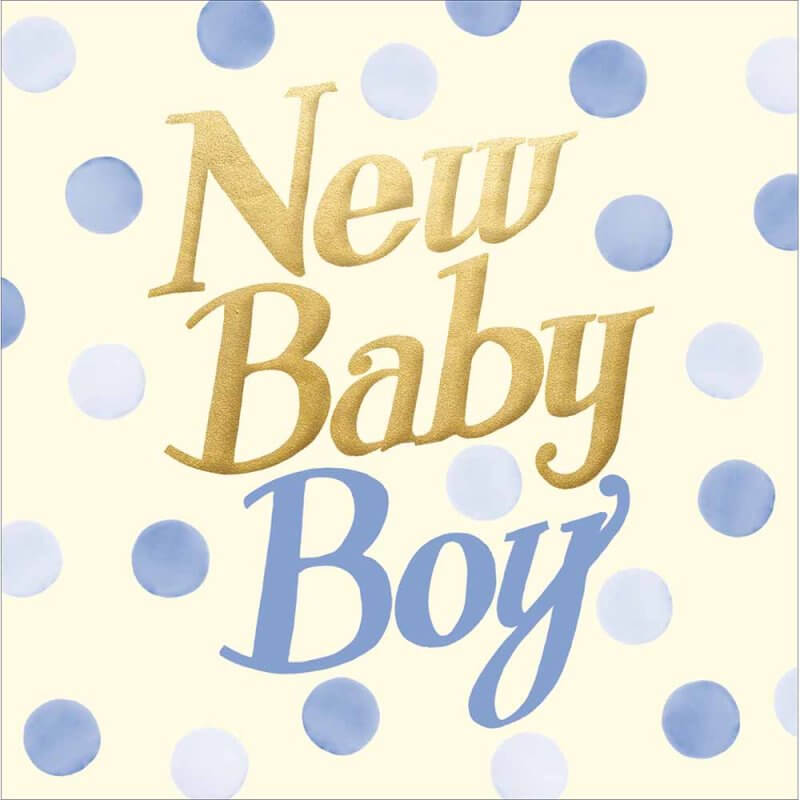 Emma Bridgewater Little Joy New Baby Boy Card