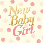 Emma Bridgewater Dotty Pink New Baby Girl Card