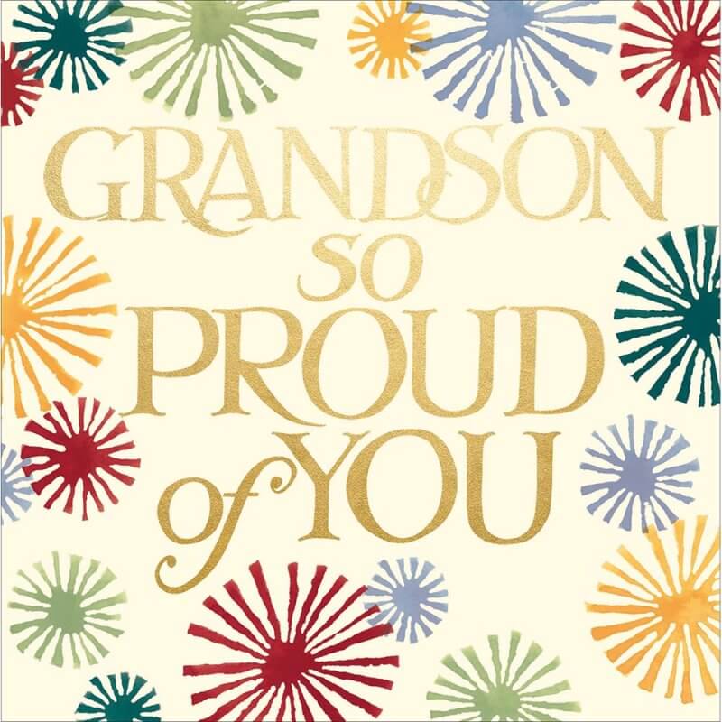 Emma Bridgewater Proud of You Grandson Birthday Card