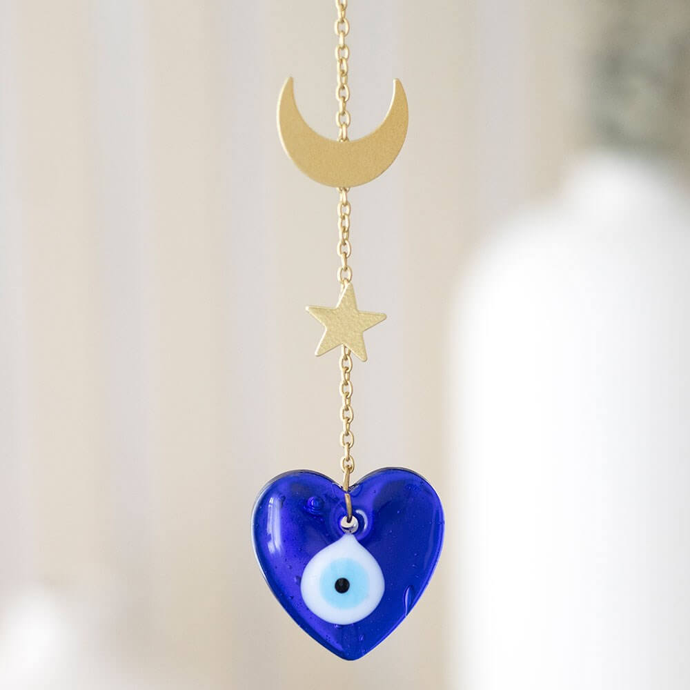 Hanging Evil Eye of Protection Glass Decoration
