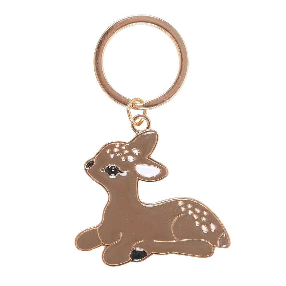 Felicity Fawn Baby Deer Enamel Keyring
