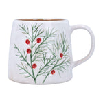 Fir and Red Berries Stoneware Mug