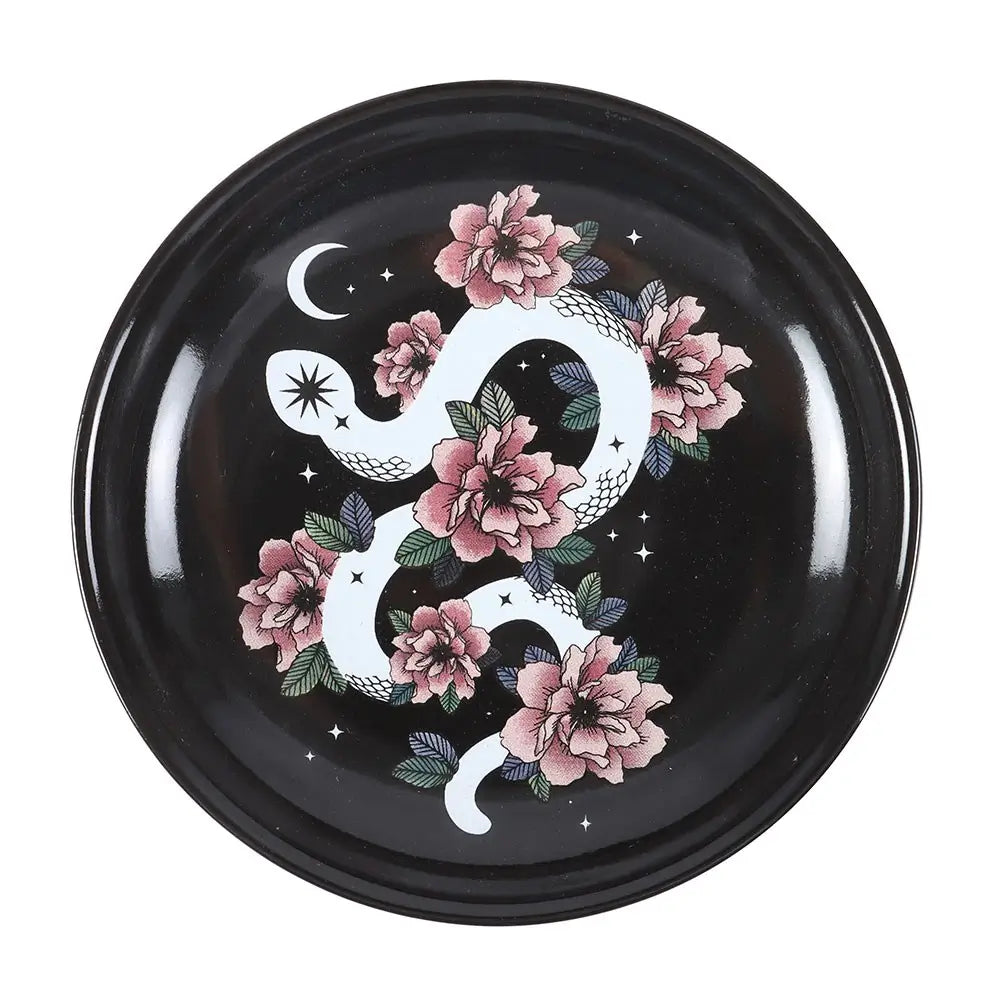 Floral Snake Design Black Trinket Dish to Buy in Southend at under the Sun shop