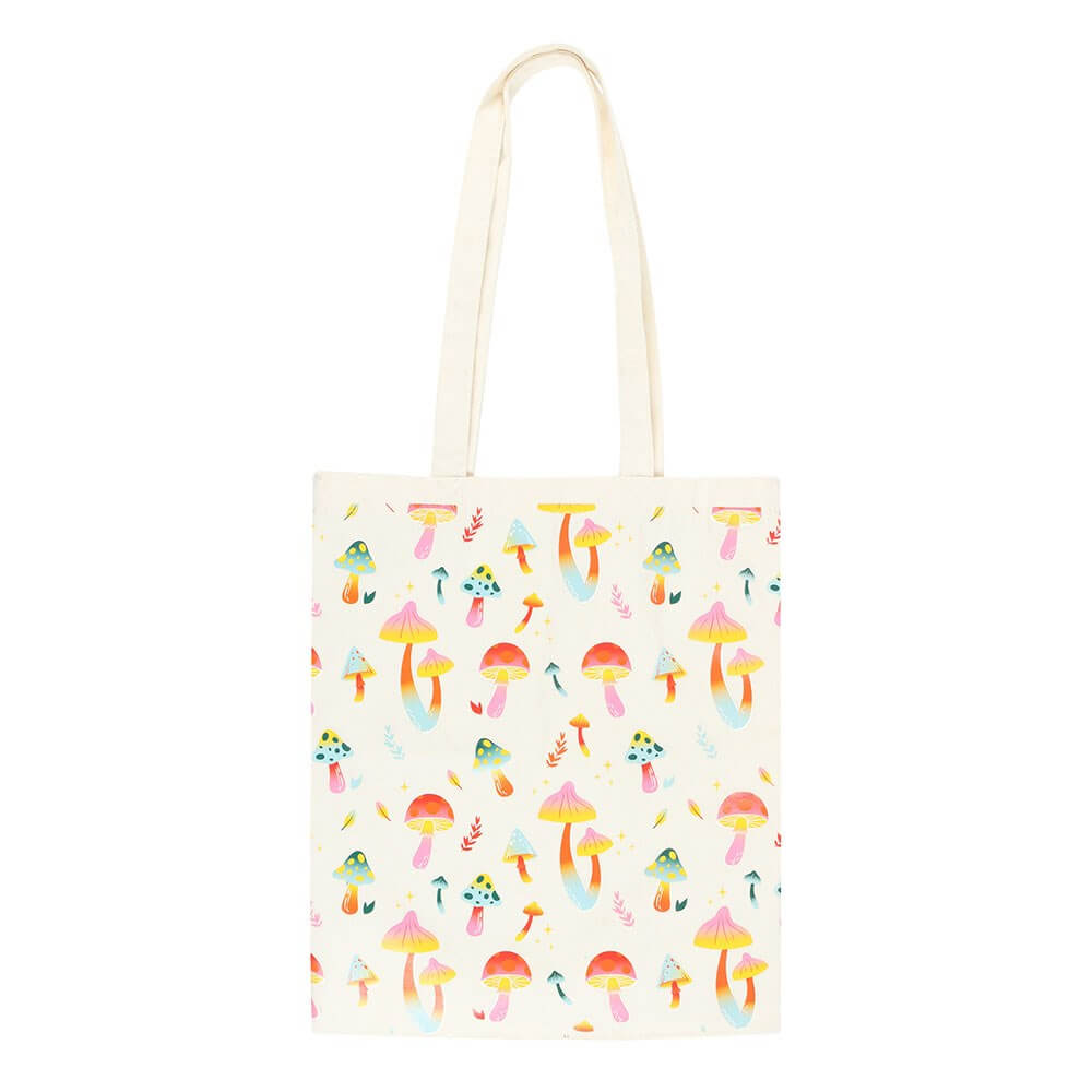 Funky Fungi Print Polycotton Tote Bag