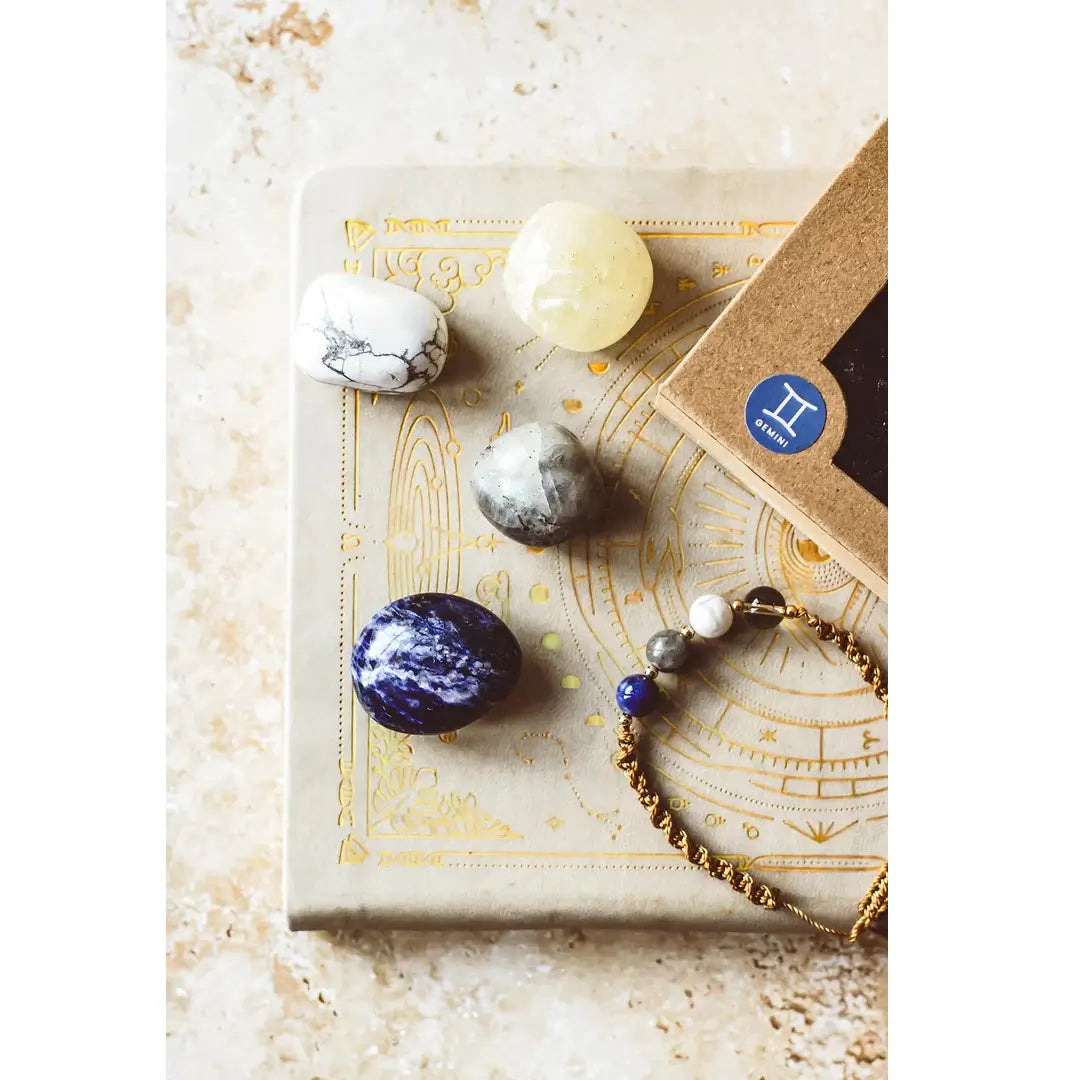 Gemini Zodiac Crystal Gift Set