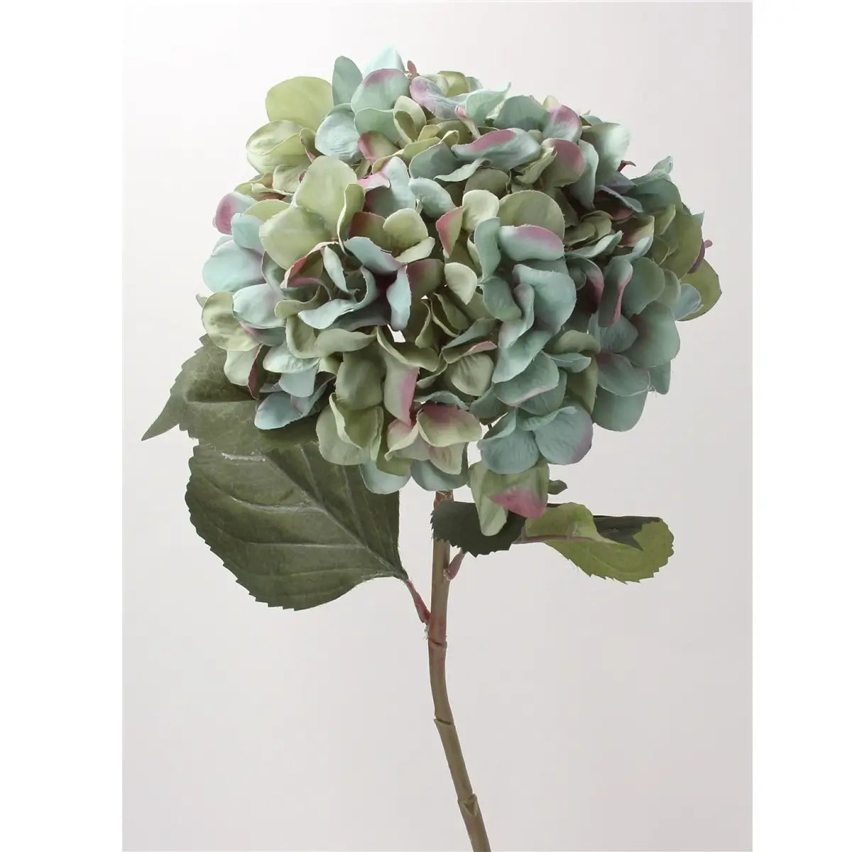 Giant Faux Antique Blue Hydrangea flower stem by Gisela Graham in Southend