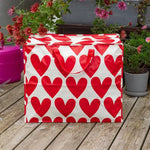 Red Hearts Jumbo Storage Bag