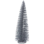 Large Silver Brush Christmas Tree Ornament by Gisela Graham Southend