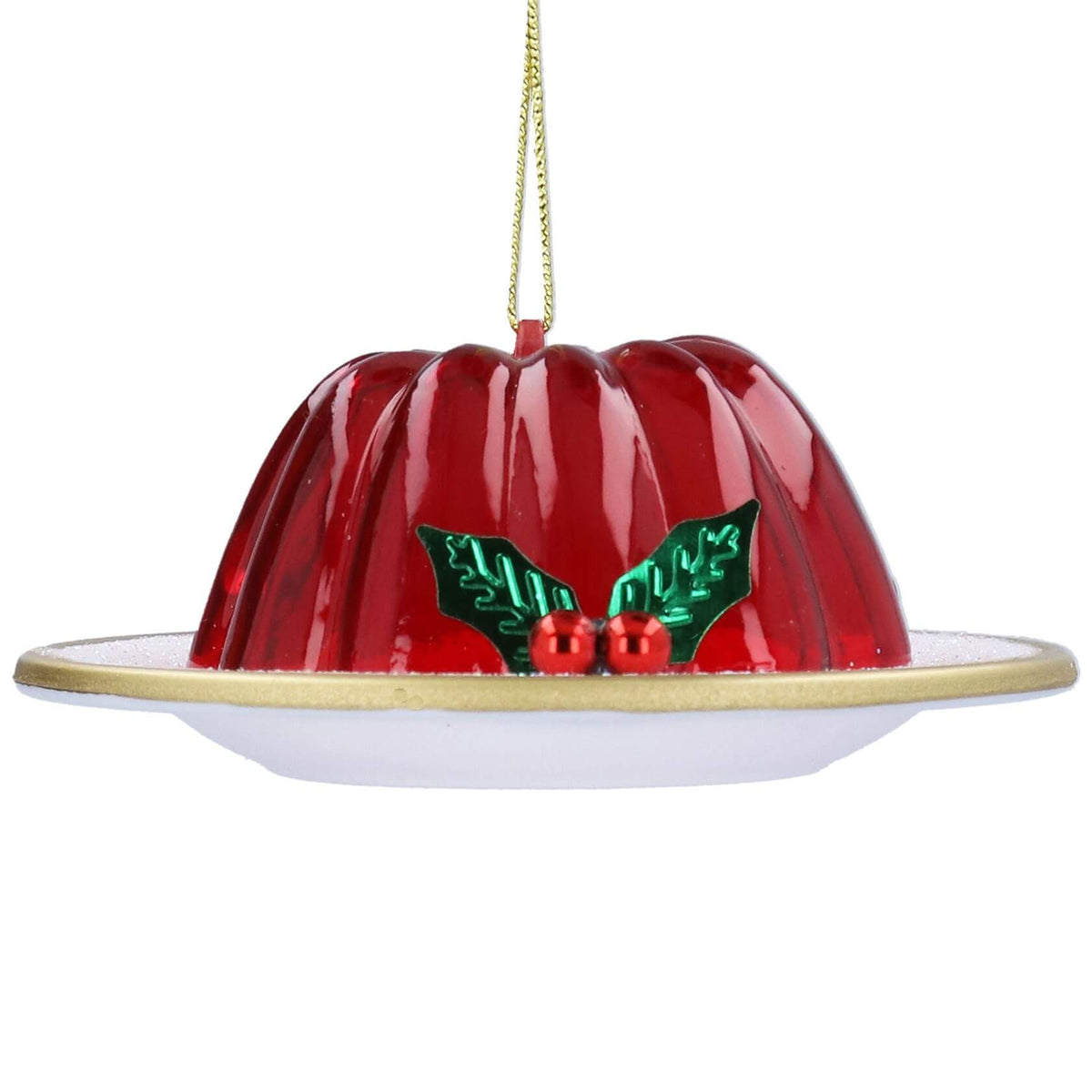 Jelly Mould Shape Glass Christmas Bauble